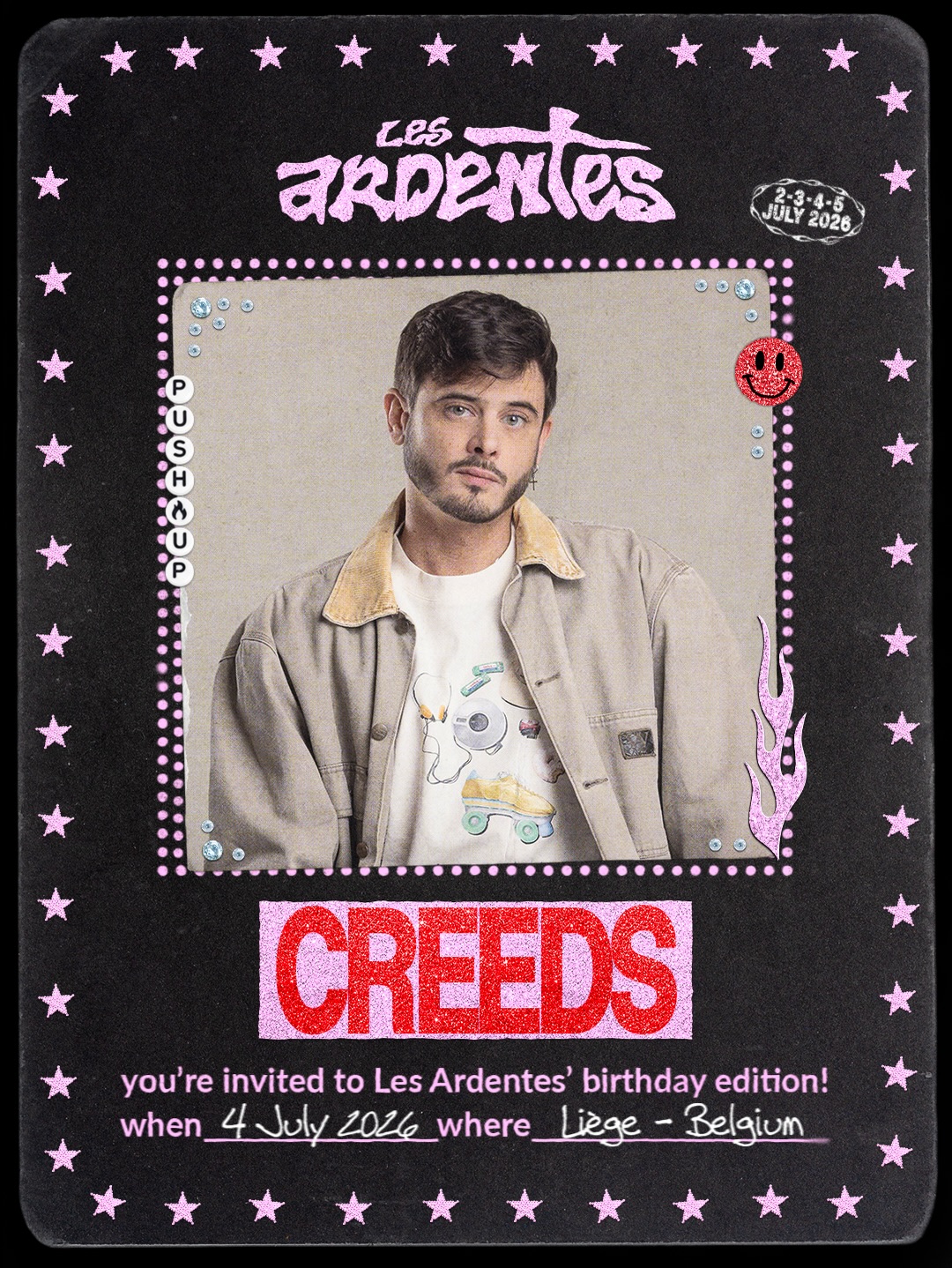 Creeds aux Ardentes 2026 - 4 juillet à Liège