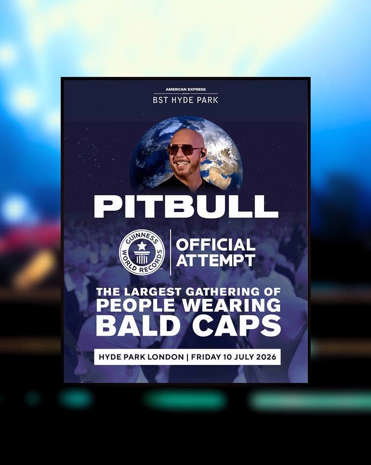 Pitbull - Tentative officielle Guinness World Records, BST Hyde Park, 10 juillet 2026